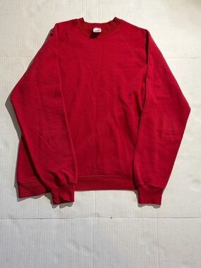 Jerzees Men's Red Crewneck Sweatshirt